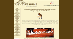 Desktop Screenshot of justlikehomedogboarding.com